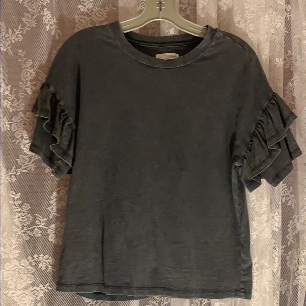 Ruffle sleeve top
